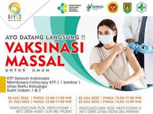 Vaksinasi COVID-19 di Artos Mall Magelang, Ini Jadwal dan Syaratnya