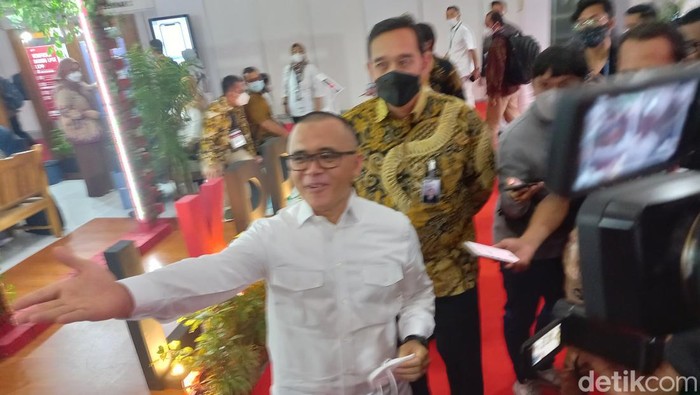 Kepala LKPP Abdullah Azwar Anas, saat membuka Goverment Procurement Forum dan Expo 2022 di Jogja Ekspo Center (JEC), Rabu (20/7/2022).