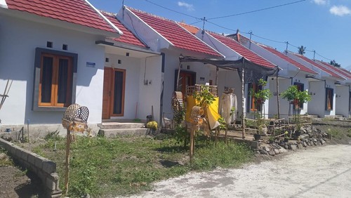 Perumahan Dgedong Residence di wilayah Jasri, Kelurahan Subagan, Kabupaten Karangasem yang penghuninya masuk ke dalam golongan K3, Rabu (20/7/2022).