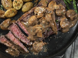 Resep Bistik Daging Sapi Saus Jamur ala Restoran yang Juicy Gurih