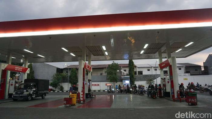 Salah satu SPBU di Kota Mojokerto