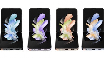 Galaxy Z Flip4 punya varian warna Grey, Purple, Gold dan Light Blue. Foto: Mysmartprice