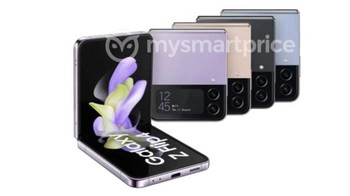 Layar bagian luar Galaxy Z Flip 4 tampak lebih lebar. Menurut rumor ukurannya 2,1 inch, sementara sebelumnya 1,9 inch. Foto: Mysmartprice