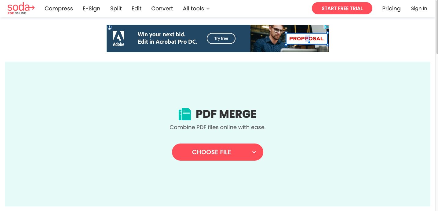 Cara menggabungkan file pdf secara online.
