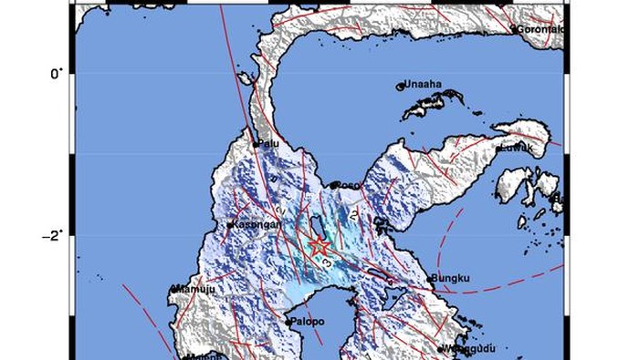 Gempa bumi di Luwu Timur, Sulsel.