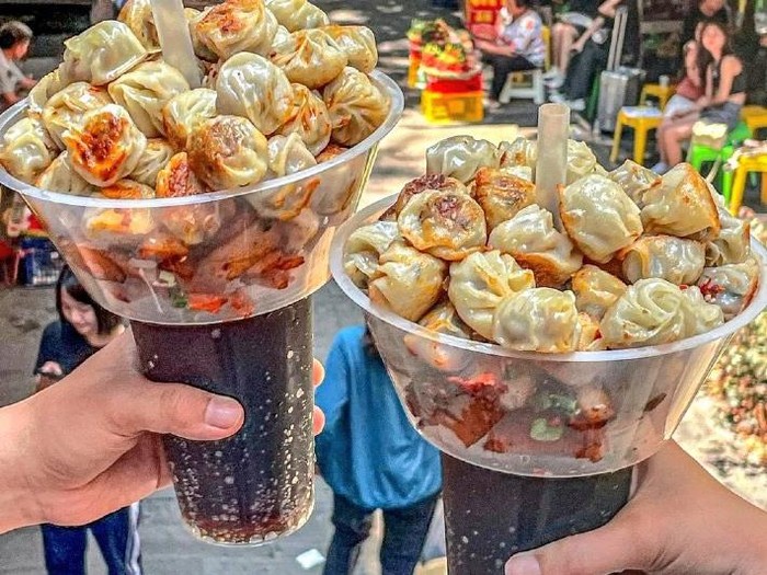 Kemasan minuman praktis bisa menaruh dumpling sekaligus