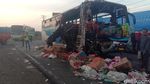 Mengerikan, Kondisi Bus PMH Usai Laga Kambing di Jalinsum Asahan
