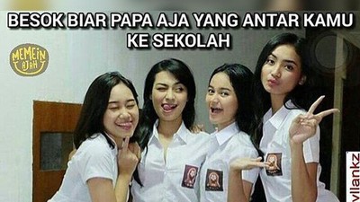 8 Meme Kocak Alasan Terselubung Orangtua Semangat Antar Anak ke Sekolah