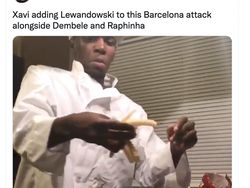 Meme Lewandowski Resmi Bela Barcelona Ramai di Linimasa