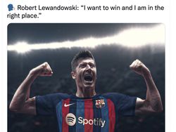 Meme Lewandowski Resmi Bela Barcelona Ramai di Linimasa
