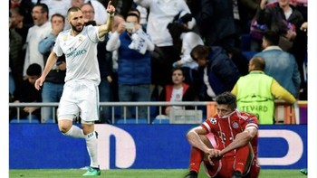 Tapi ada pula yang menilai Karim Benzema di Real Madrid lebih baik dari Lewandwoski. Foto: Twitter