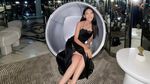 Gaya Narilya Gulmongkolpech Serba Hitam: Gaun Anggun-Stocking Jaring-jaring
