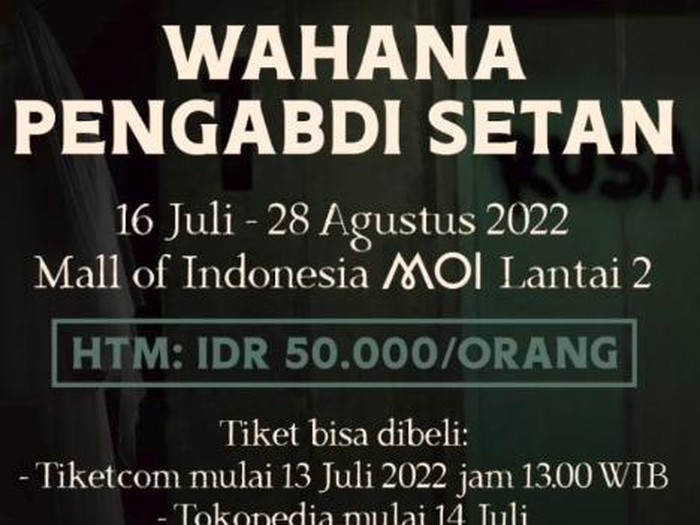 Wahana Pengabdi Setan 2 sudah dibuka.