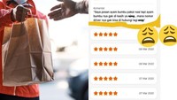 Dapat rating rendah adalah mimpi buruk untuk sopir ojol. Hal ini dialami seorang ojol yang diberi rating 1 karena ada pesanan pelanggan yang tak lengkap, padahal hal itu merupakan kesalahan restoran tempat pelanggan memesan. Foto: iStock/Instagram lambe_ojol