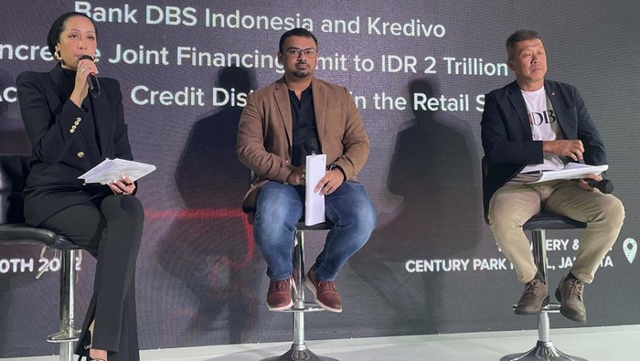 Bank DBS Indonesia menambah limit joint financing kepada Kredivo. Kredit yang diberikan menjadi Rp 2 triliun.