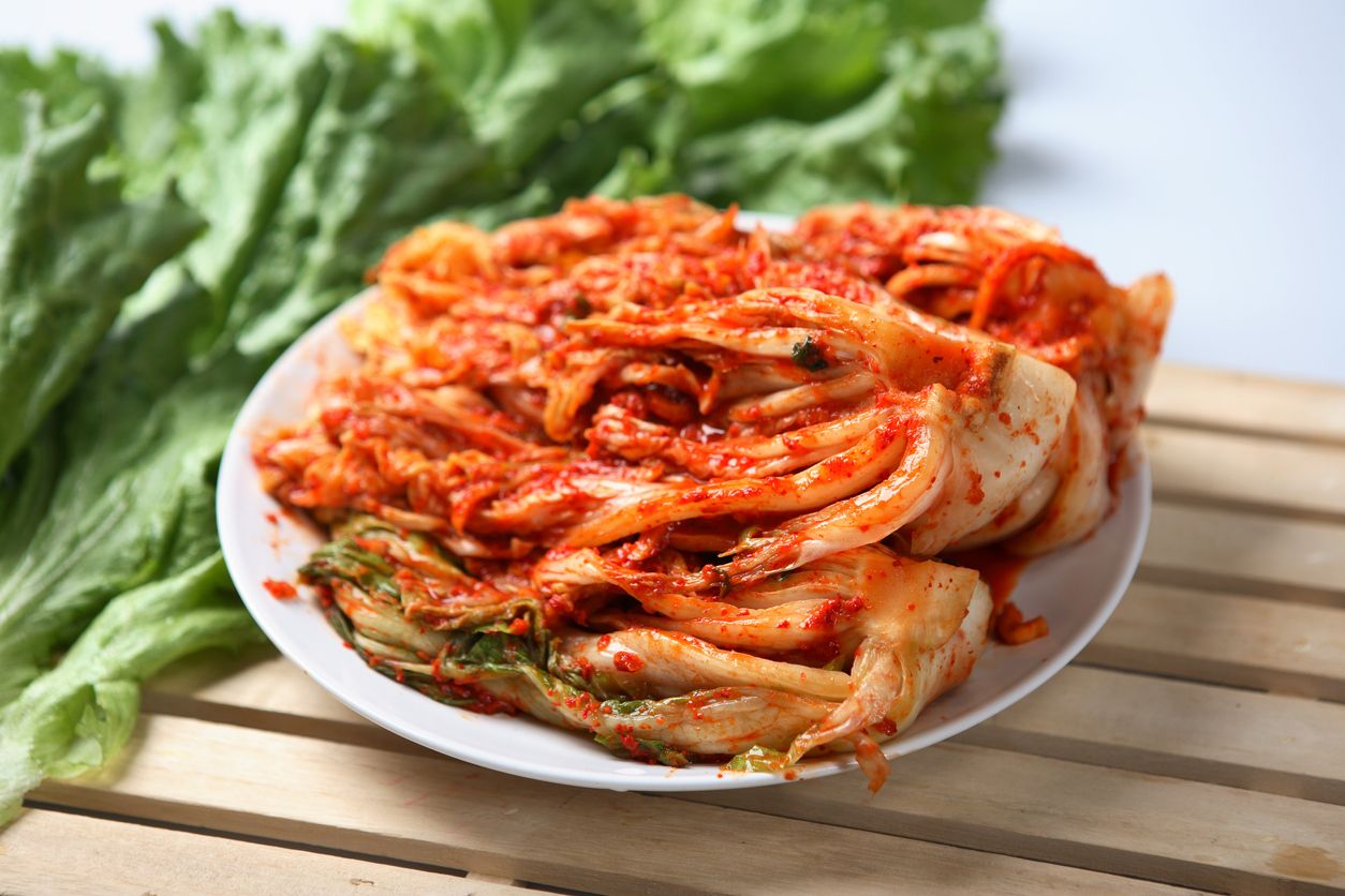 Ilustrasi kimchi atau kimchee