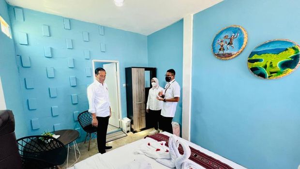 Jokowi kunjungan kerjanya di hari kedua di Labuan Bajo, Kabupaten Manggarai Barat, Jumat, 22 Juli 2022