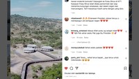 Jalanan panggung Jurassic Park TN Komodo di Pulau Rinca menuju ke dua bangunan. Terlihat ada ruang amfiteater dan beberapa kabin yang kemungkinan digunakan untuk para ranger.