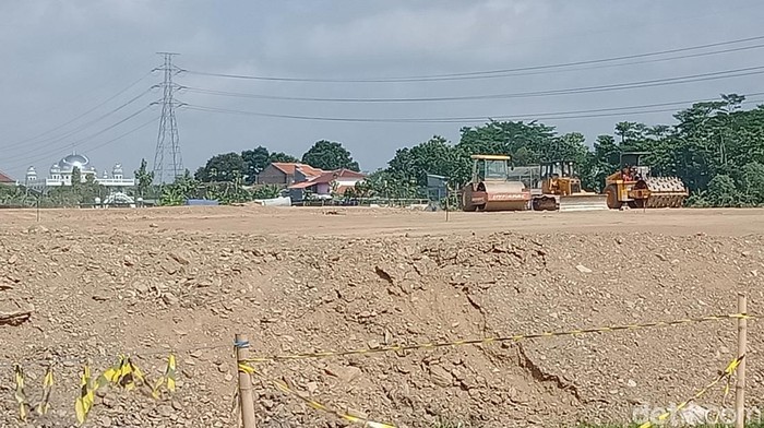 Lokasi ruas Tol Jogja-Solo di Desa Kahuman, Kecamatan Ngawen, Klaten, Jumat (22/7/2022).