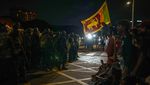 Foto-foto Penggerebekan Tenda Demonstran Anti Pemerintah Sri Lanka