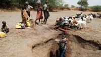 Kekeringan kembali melanda bagian utara Kenya. Bencana ini menyebabkan kurangnya makanan dan air untuk manusia dan hewan ternak. Warga bahkan harus menggali lubang yang dalam untuk mendapatkan air.