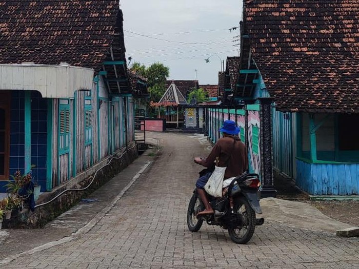 Warna-warni rumah warga Suku Samin Sambong Rejo di Blora