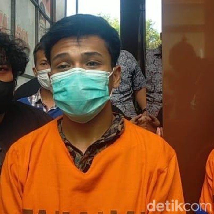 Sobirin, pelaku curanmor Pasuruan di Polda Jatim