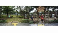 Banyak anak-anak hingga orang dewasa bermain di taman ini sebelum akhirnya rusak dan tidak digunakan lagi saat ini.