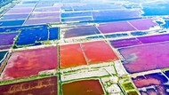 Terpukau Indahnya Danau Garam Warna-warni di China, Bak Lukisan