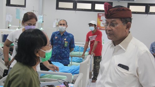 Wakil Bupati Buleleng,  Nyoman Sutjidra menghadiri sekaligus meresmikan Gedung Hemodialisis dan Launching E-Parkir di RSUD Kabupaten Buleleng.