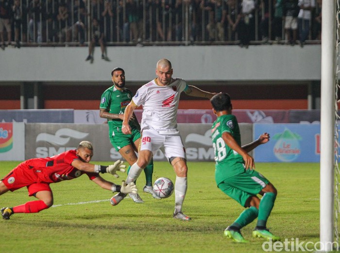 PSS Sleman menjamu PSM Makassar dalam laga perdana BRI Liga 1 di Stadion Maguwoharjo, Sleman, DIY, Sabtu (23/7/2022). PSS Sleman kalah dari PSM Makassar dengan skor akhir 1-2.