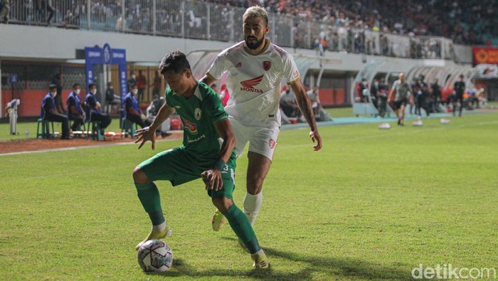 PSS Sleman menjamu PSM Makassar dalam laga perdana BRI Liga 1 di Stadion Maguwoharjo, Sleman, DIY, Sabtu (23/7/2022). PSS Sleman kalah dari PSM Makassar dengan skor akhir 1-2.