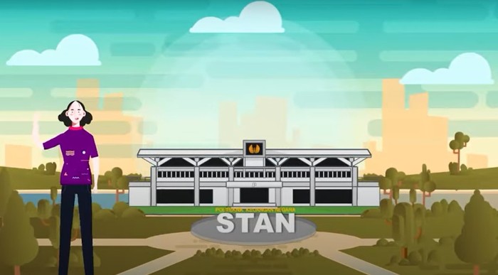 Ilustrasi kampus PKN STAN