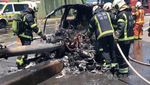 Penampakan Mobil Jimmy Lin yang Terbakar Usai Kecelakaan