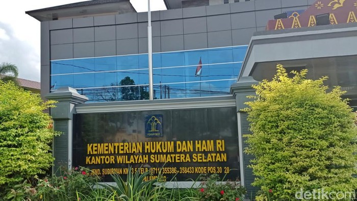 Kantor Kemenkumham Kanwil Sumsel.