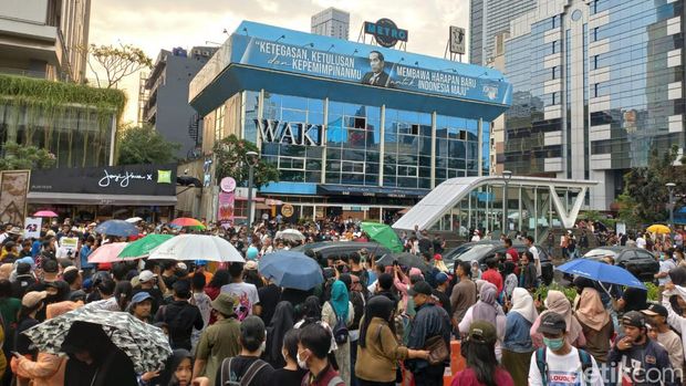Kemacetan di Citayam Fashion Week (dok. detikcom)