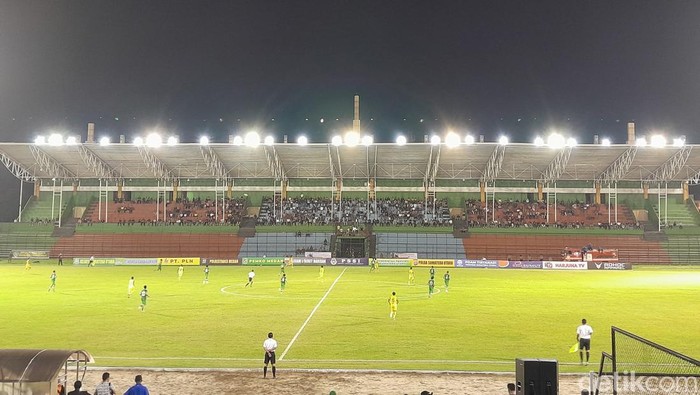 Pertandingan PSMS Medan Vs PSDS Deli Serdang (Aldi/detikSumut)