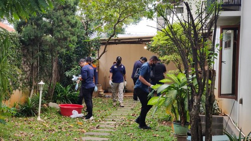 Prarekonstruksi di rumah Irjen Ferdy Sambo, Sabtu (23/7/2022)