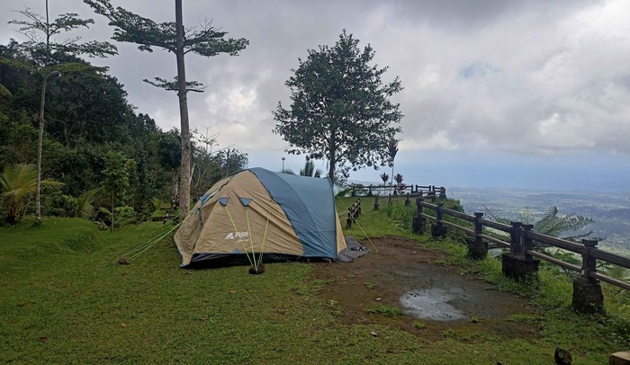 Suasana di bukit surga yang terletak di Banjar Dinas Tanah Ampo, Desa Jungutan