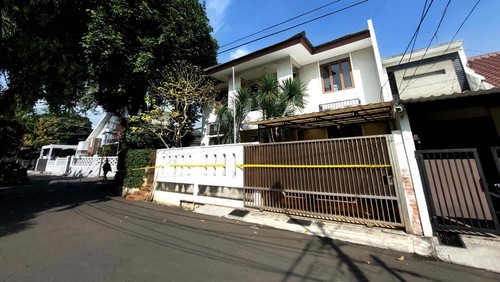 Suasana rumah Kepala Propam Ferdy Sambo di kawasan Perumahan Komplek Polri, Duren Tiga, Jakarta Selatan, Sabtu (23/7/2022).