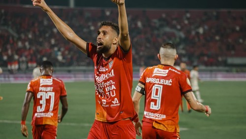 Willian Pacheco mencetak gol untuk kemenangan Serdadu Tridatu, Sabtu (23/7/2022). Bali United Menang Tipis 1-0 atas Persija Jakarta.