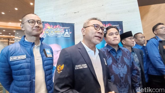 Zulhas, Erick Thohir dan Anies di Acara BM PAN