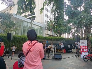 Asyik! Kawasan CFD Bundaran HI Jakarta Pagi Ini Ada Panggung Musik