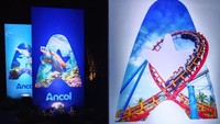 Logo baru Ancol tetap memberikan penekanan pada huruf A yang diperkuat dengan starfish atau bintang laut sebagai simbol pintu gerbang menuju ruang keajaiban di luar dunia nyata.
