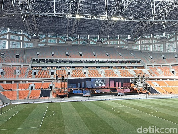 Grand Launching Jakarta International Stadium (JIS). (Foto: Tiara Aliya/detikcom)