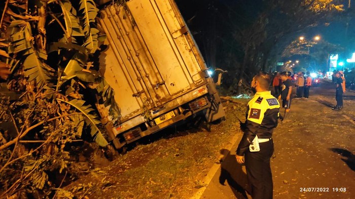 Kecelakaan di Jalan Lingkar Salatiga, Minggu (24/7/2022).