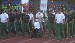 Momen Sandiaga Uno-Gibran Ramaikan Pawai Obor ASEAN Para Games