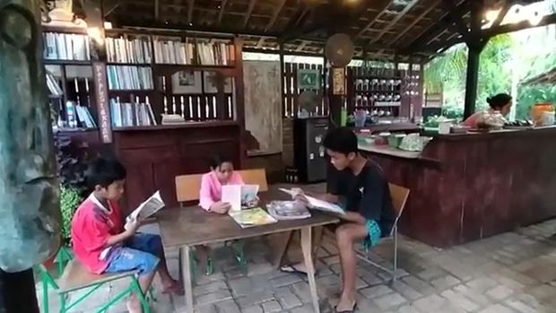 Pasar Tani Dusun Senja, di Dusun Moding Kaja, Desa Candikusuma, Kecamatan Melaya, Jembrana, Bali, Sabtu (23/7/2022)