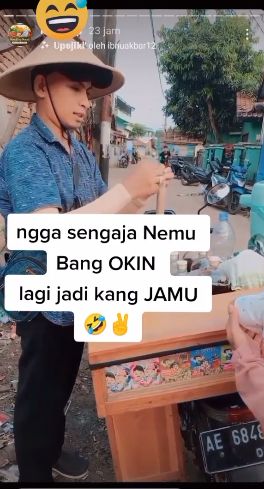 Penjual jamu viral karena mirip Niko Al Hakim.