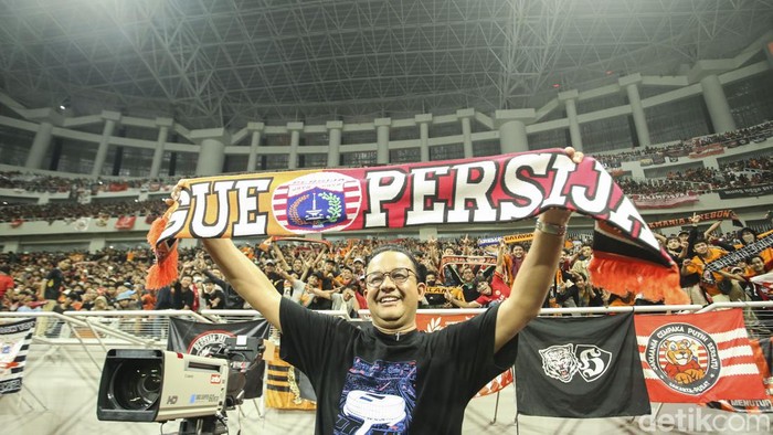 Begini suasana acara grand launching JIS, Jakarta, Minggu (24/7/2022). Dalam acara ini Anies resmi memberikan stadion kepada The Jakmania dan warga Jakarta.